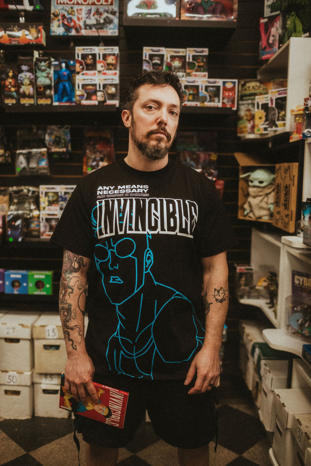 Invincible Line Art Series T-Shirt - P's One-Stop Shop 