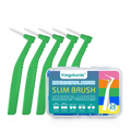Kingubznis 20pcs  Interdental Brush For Dental Orthodontics Clean Between Teeth Cleaning Tools Soft Mini Brush With Dust Cover - P's One-Stop Shop 