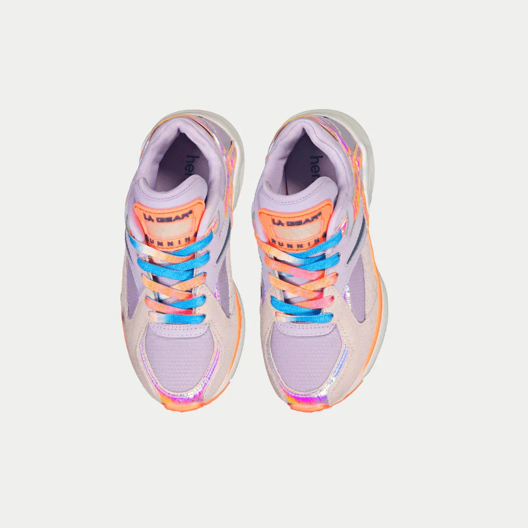 LA Gear Kids Catapult Light-Up Lowtop | Purple x Orange - P's One-Stop Shop 