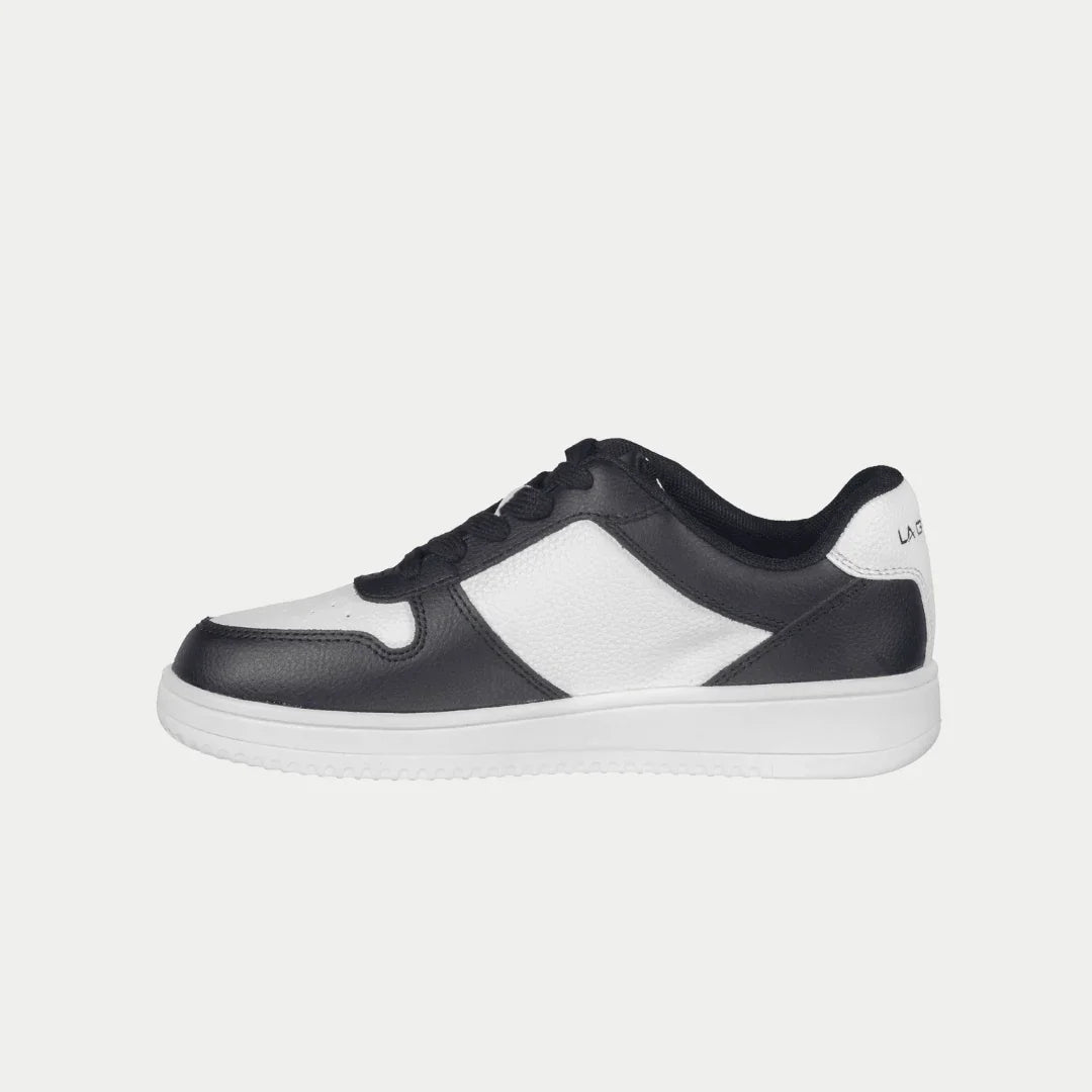LA Gear Kids Edge Lowtop | Black x White Logo - P's One-Stop Shop 