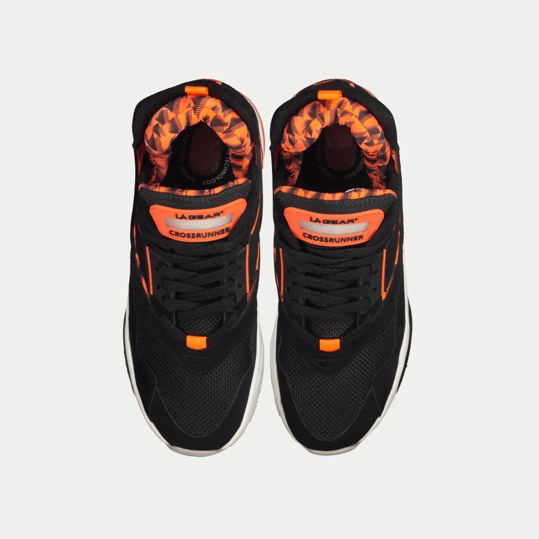 LA Gear Men's Turbo Light-Up Mid | Black x Neon Red - P's One-Stop Shop 