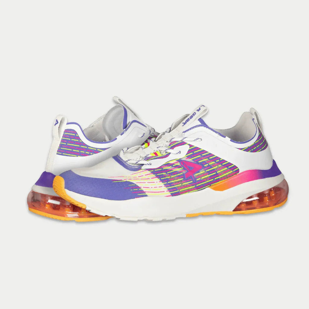 LA Gear Women's Artesia Lowtop | White x Purple x Orange - P's One-Stop Shop 
