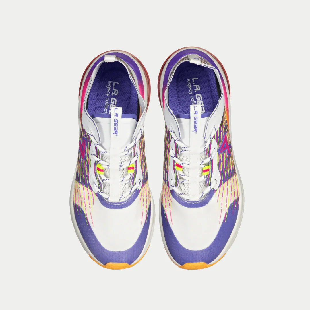 LA Gear Women's Artesia Lowtop | White x Purple x Orange - P's One-Stop Shop 
