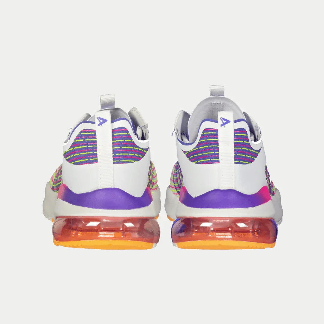 LA Gear Women's Artesia Lowtop | White x Purple x Orange - P's One-Stop Shop 