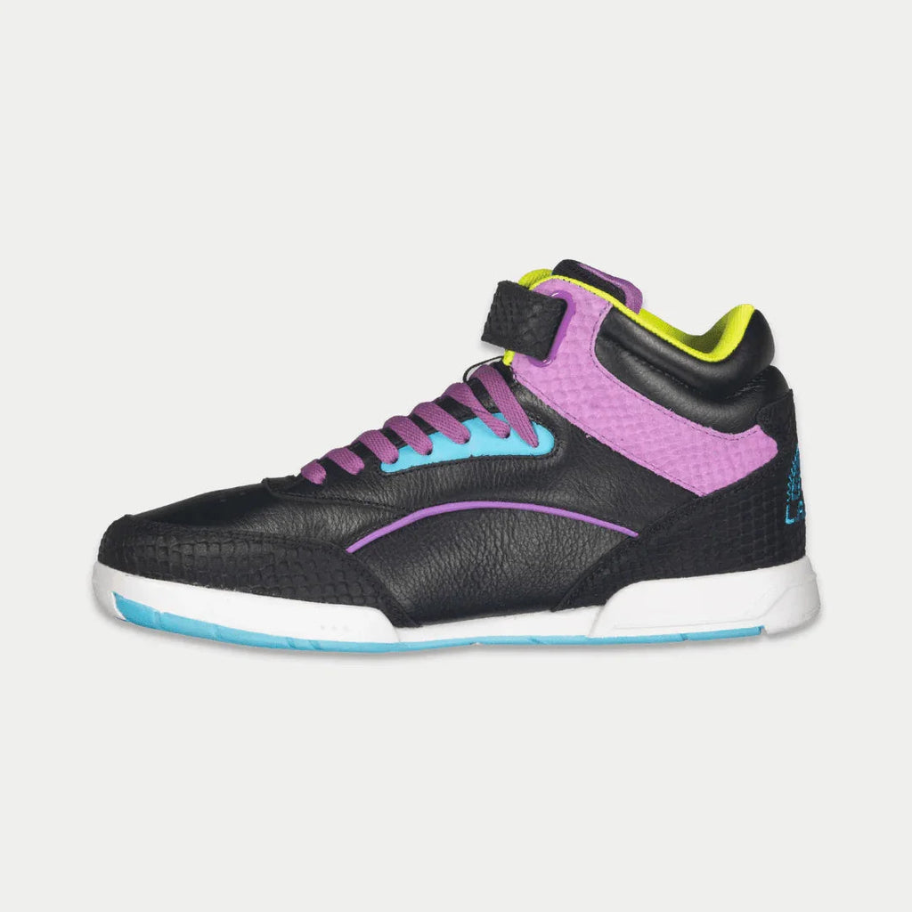 LA Gear Women's Flame Hightop | Black x Purple x Turquoise - P's One-Stop Shop 