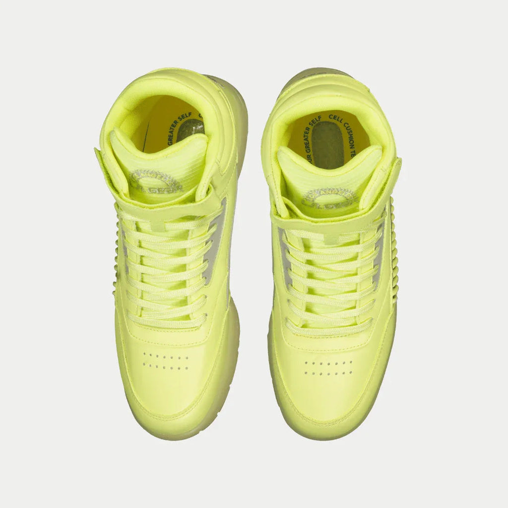 LA Gear Women’s Flame Hightop | Neon Yellow Glow - P's One-Stop Shop 