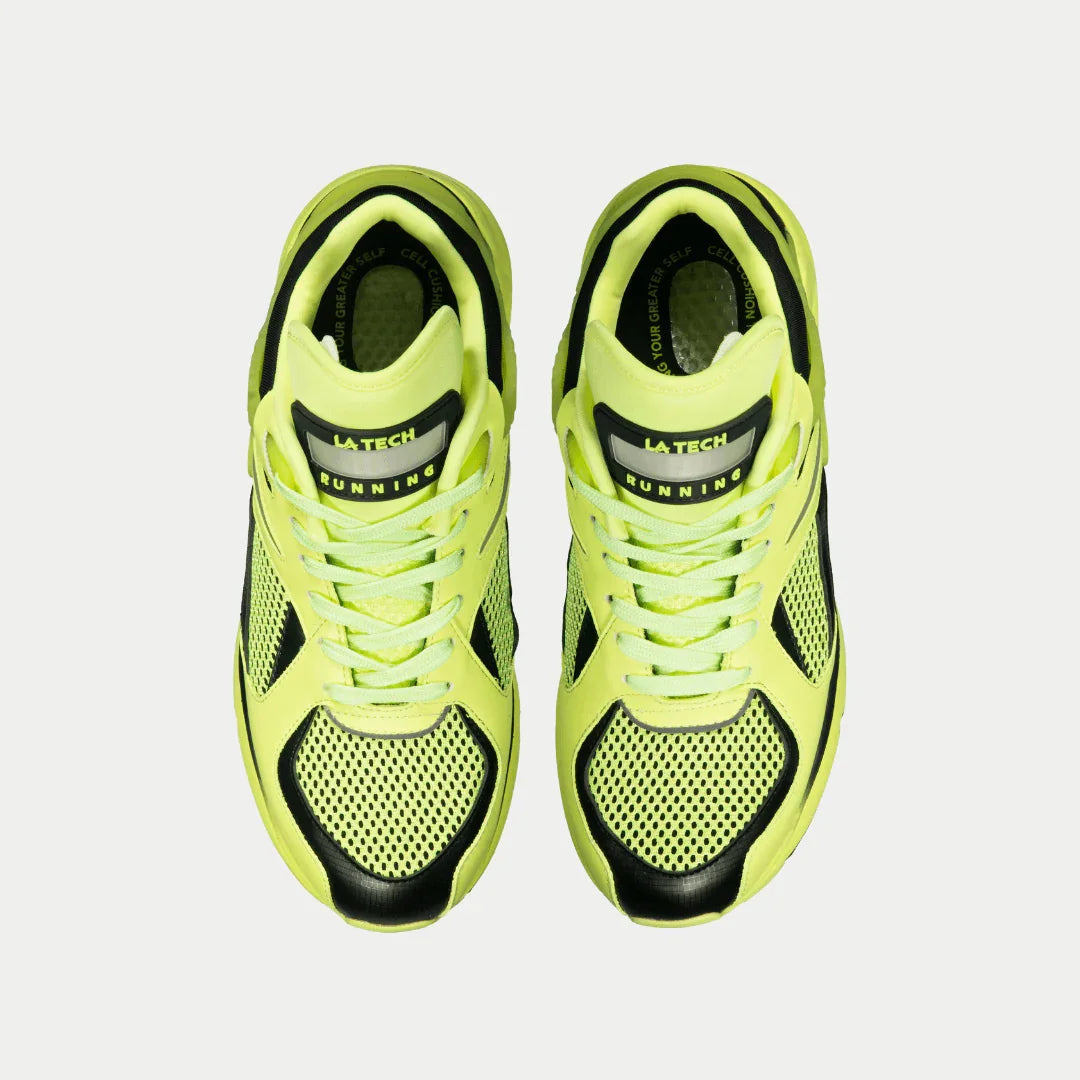 LA Gear Women's Light-Up x Glow Lowtop | Neon Yellow x Black - P's One-Stop Shop 