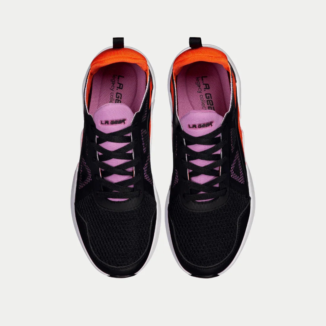 LA Gear Women’s Tarzana Lowtop | Black x Orange - P's One-Stop Shop 