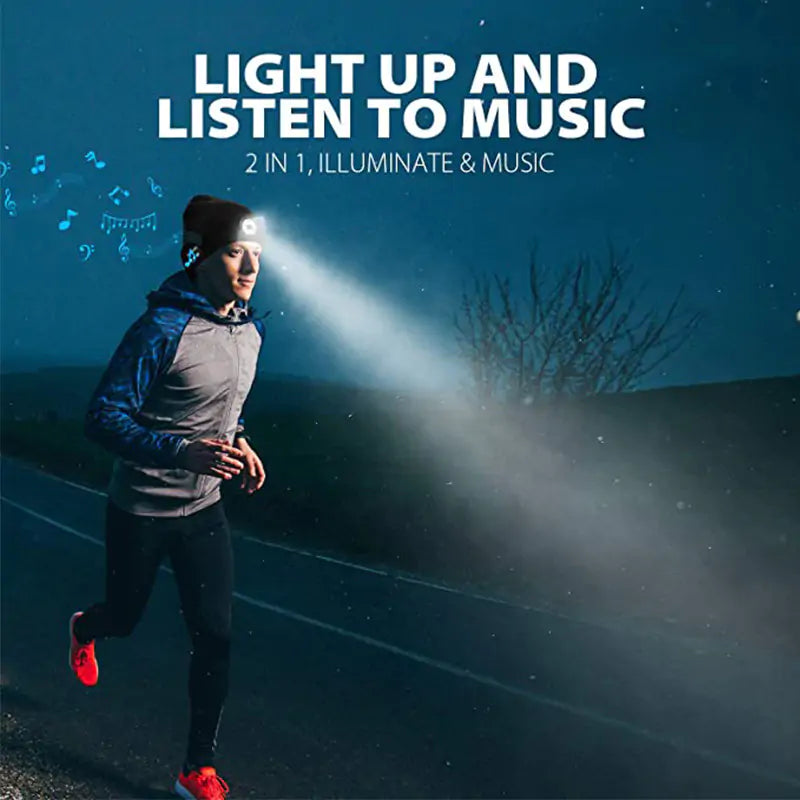 LED Hat With Stereo Headset - P's One-Stop Shop 