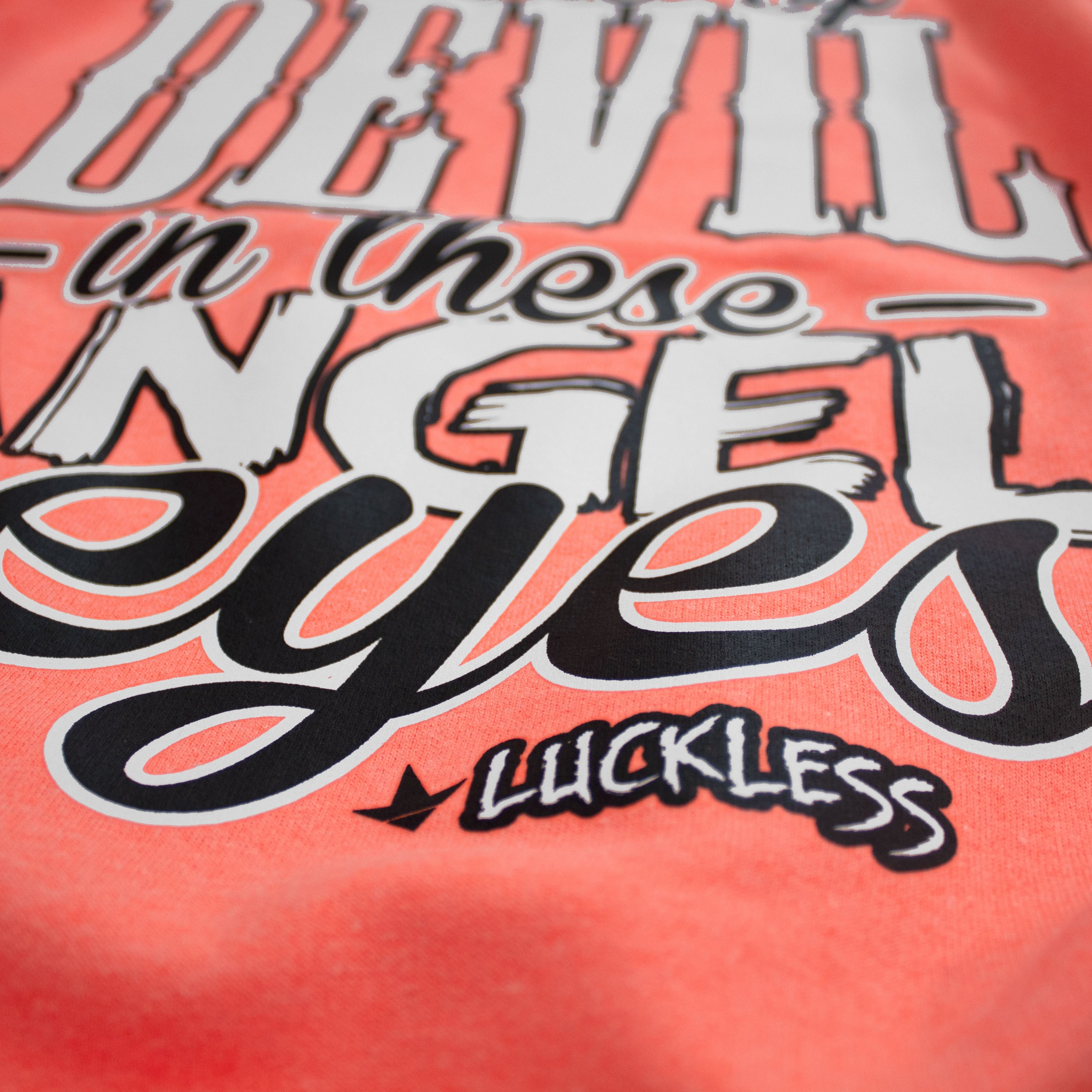 Lil Bit Of Devil in these Angel Eyes Hoodie - P's One-Stop Shop 