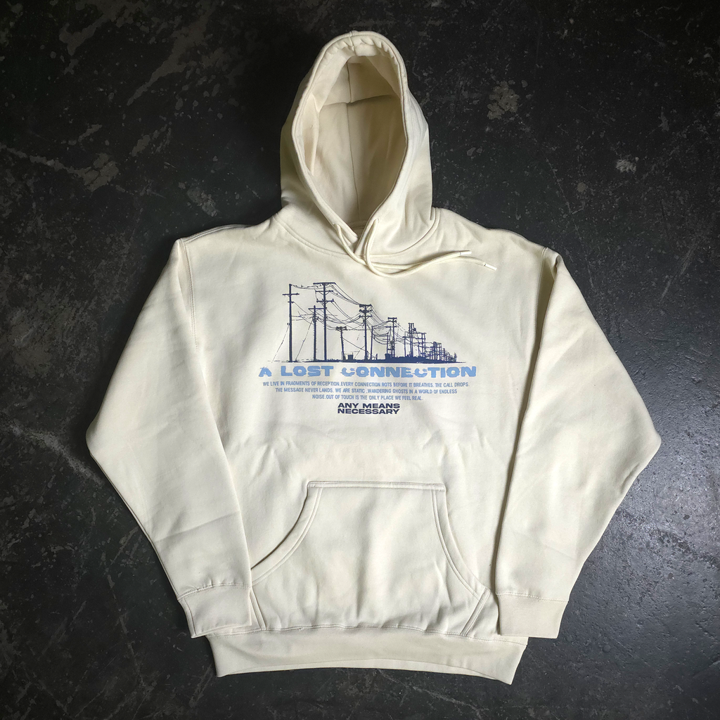Lost Connection Pullover Hoodie Bone - P's One-Stop Shop 