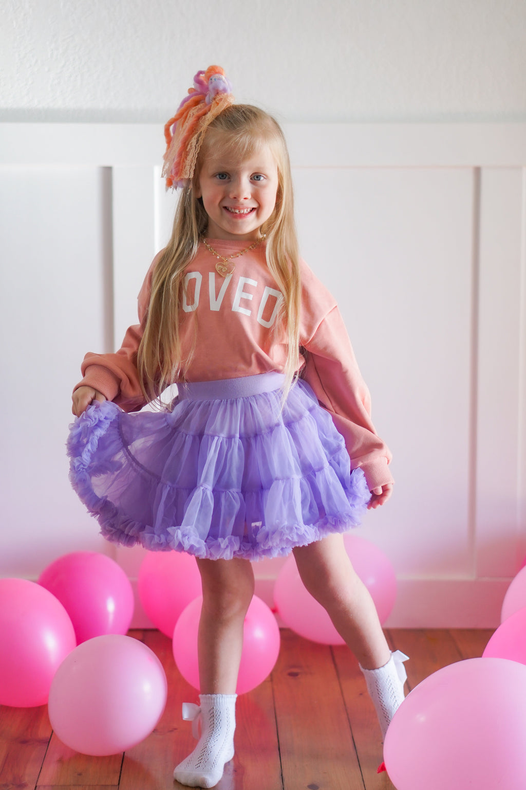Loved Crewneck Sweatshirt - Red or Pink - P's One-Stop Shop 