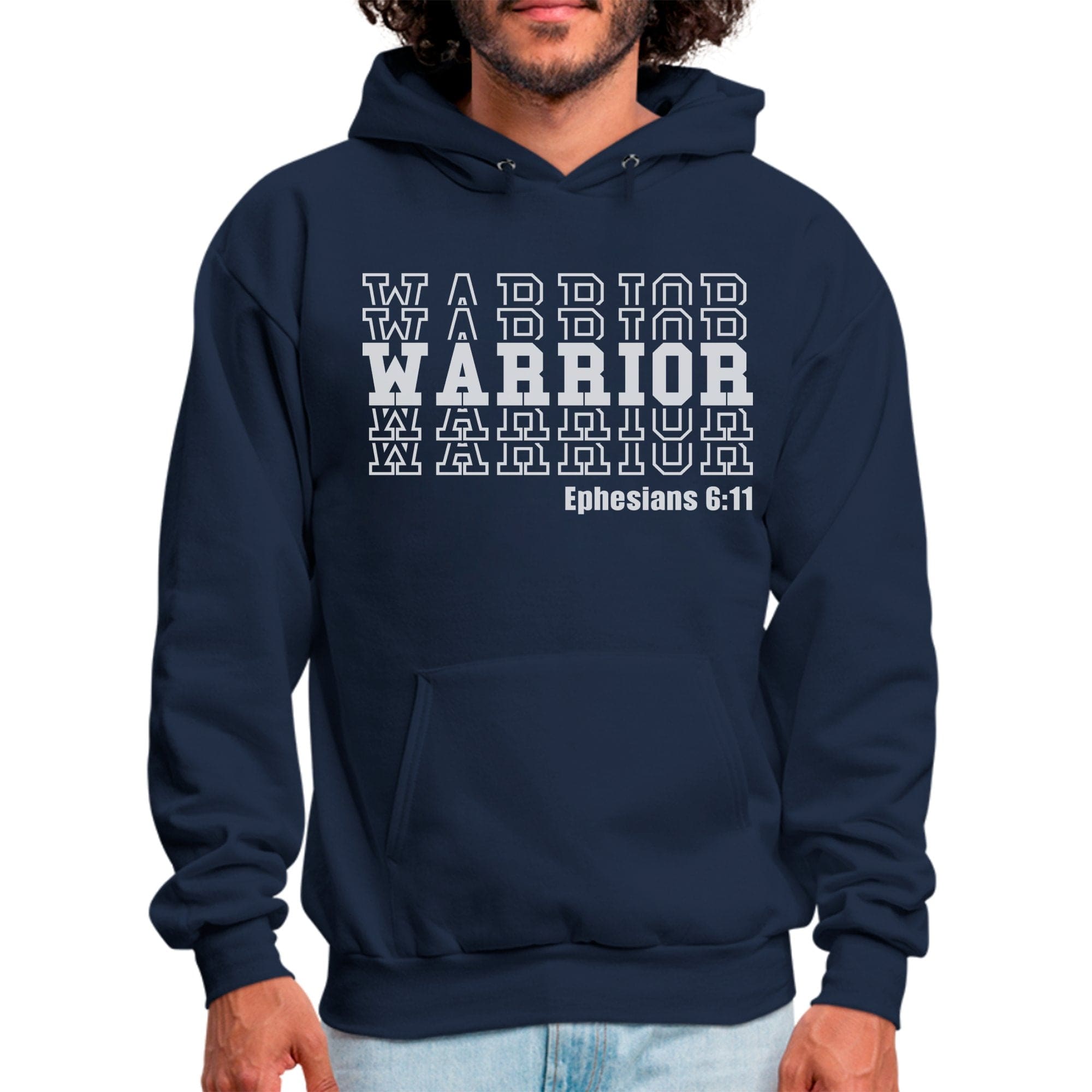 Mens Graphic Hoodie - Warrior - P's One-Stop Shop 