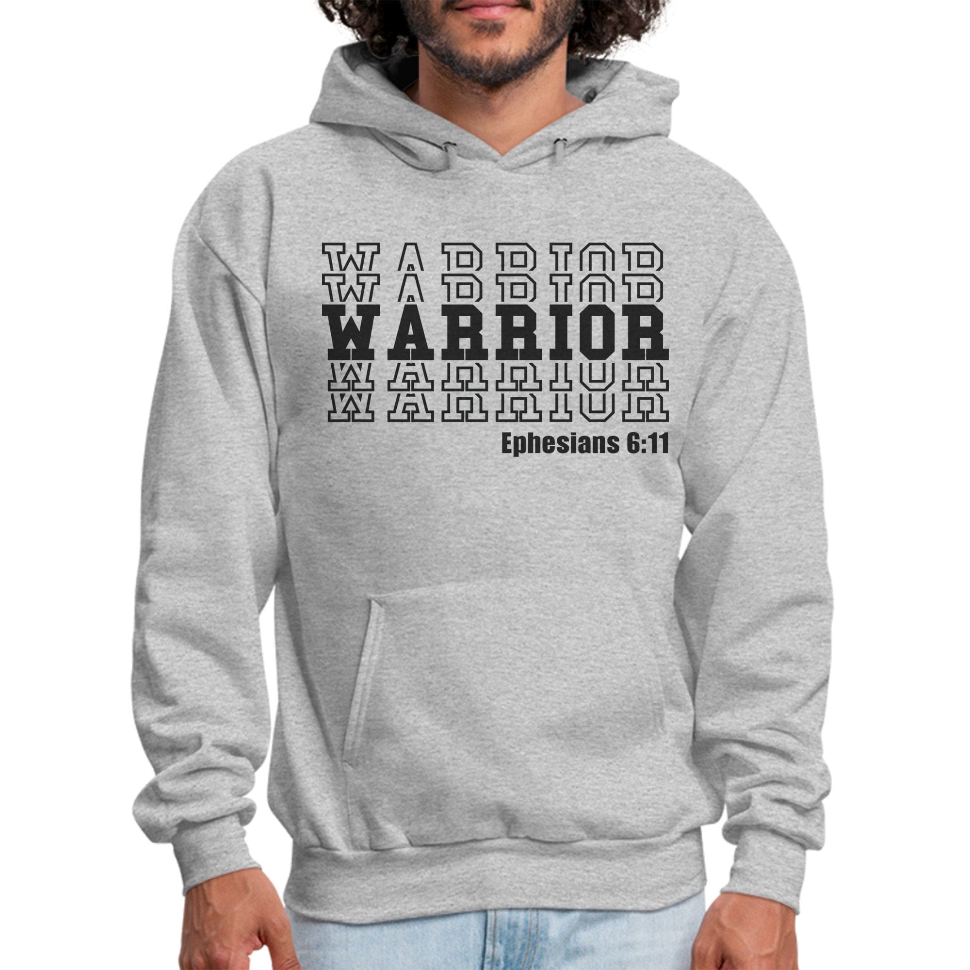 Mens Graphic Hoodie - Warrior - P's One-Stop Shop 