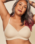 Moonrise Pocketed T‑Shirt Bra - Buff - P's One-Stop Shop 