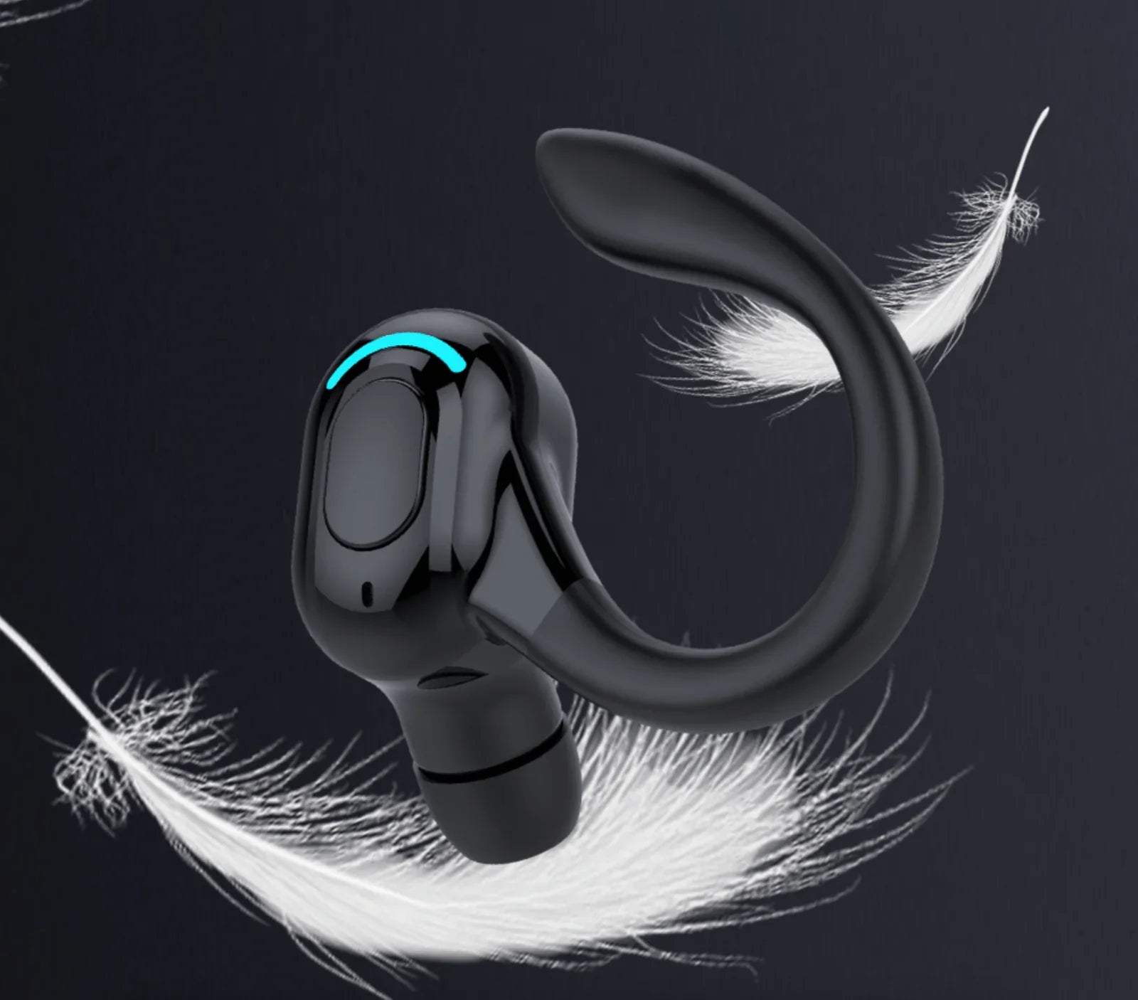 New Bluetooth 5.1 Headset Wireless Earbuds Earphones Stereo Headphones Ear Hook - P's One-Stop Shop 