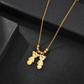 Personalized Boy Girl Kids Pendant Necklace Women Child Engraved Name Date Family Jewelry - P's One-Stop Shop 