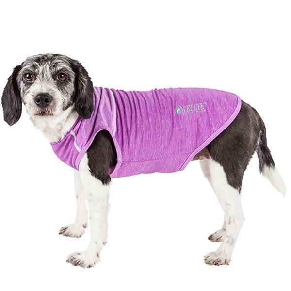 Pet Life ® Active 'Aero-Pawlse' Quick-Dry and 4-Way-Stretch Yoga Fitness Dog T-Shirt Tank Top - P's One-Stop Shop 