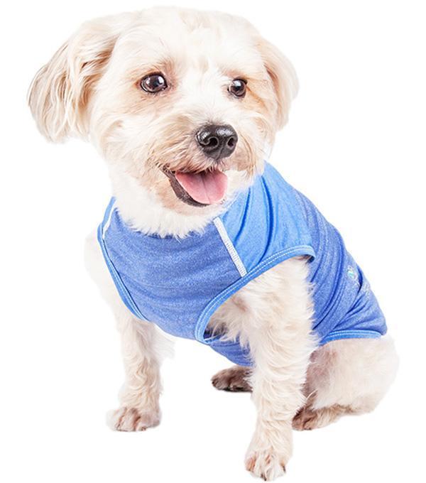 Pet Life ® Active 'Aero-Pawlse' Quick-Dry and 4-Way-Stretch Yoga Fitness Dog T-Shirt Tank Top - P's One-Stop Shop 