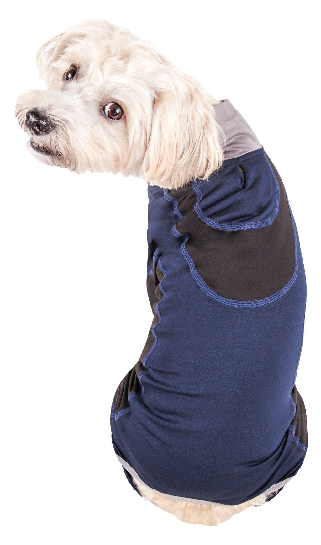 Pet Life ® Active 'Warm-Pup' Stretchy and Quick-Drying Fitness Dog Yoga Warm-Up Tracksuit - P's One-Stop Shop 