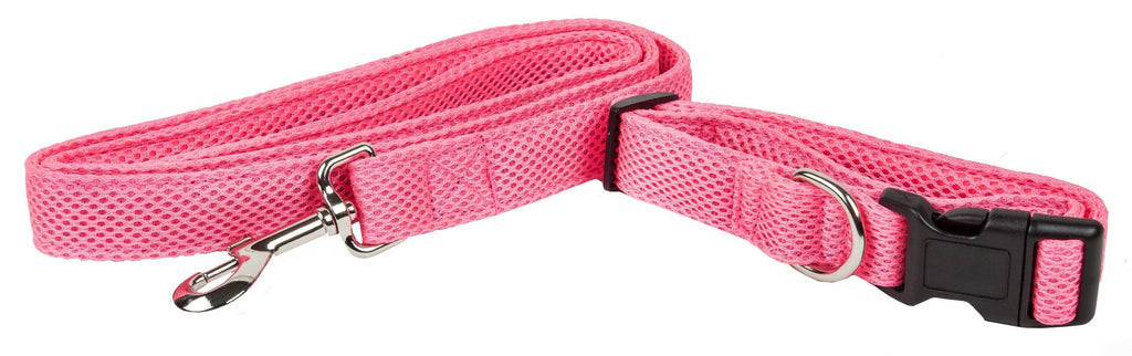 Pet Life ® 'Aero Mesh' 2-In-1 Breathable and Adjustable Dual-Sided Mesh Dog Leash and Collar - P's One-Stop Shop 