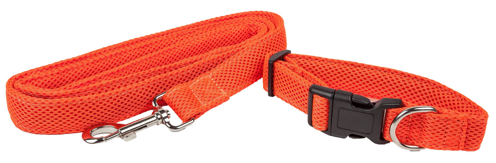 Pet Life ® 'Aero Mesh' 2-In-1 Breathable and Adjustable Dual-Sided Mesh Dog Leash and Collar - P's One-Stop Shop 
