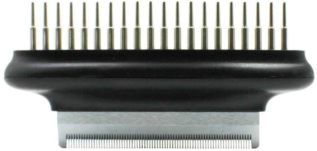 Pet Life ® Flex Series 2-in-1 Dual-Sided Grooming Undercoat Pet Rake and Deshedder - P's One-Stop Shop 