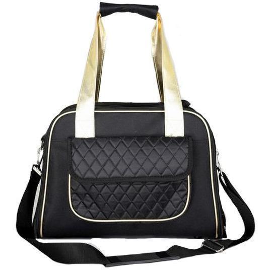 Pet Life ® Mystique Airline Approved Fashion Designer Travel Pet Dog Carrier w/ Pouch - P's One-Stop Shop 
