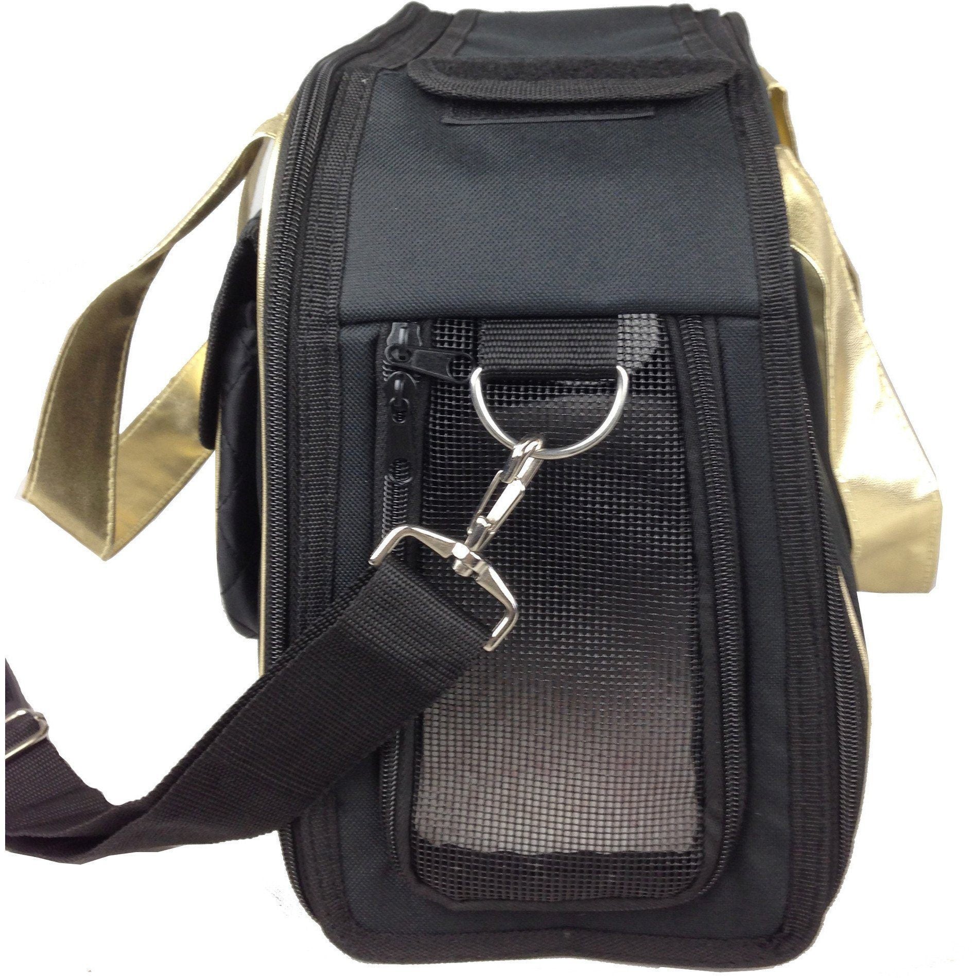 Pet Life ® Mystique Airline Approved Fashion Designer Travel Pet Dog Carrier w/ Pouch - P's One-Stop Shop 
