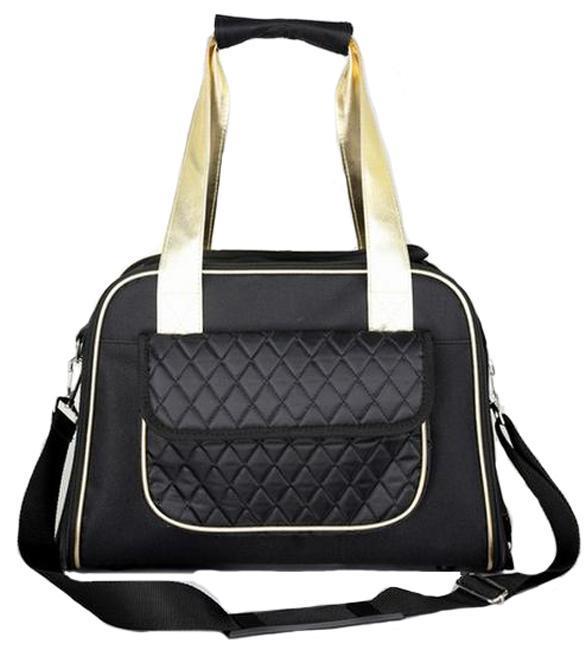 Pet Life ® Mystique Airline Approved Fashion Designer Travel Pet Dog Carrier w/ Pouch - P's One-Stop Shop 