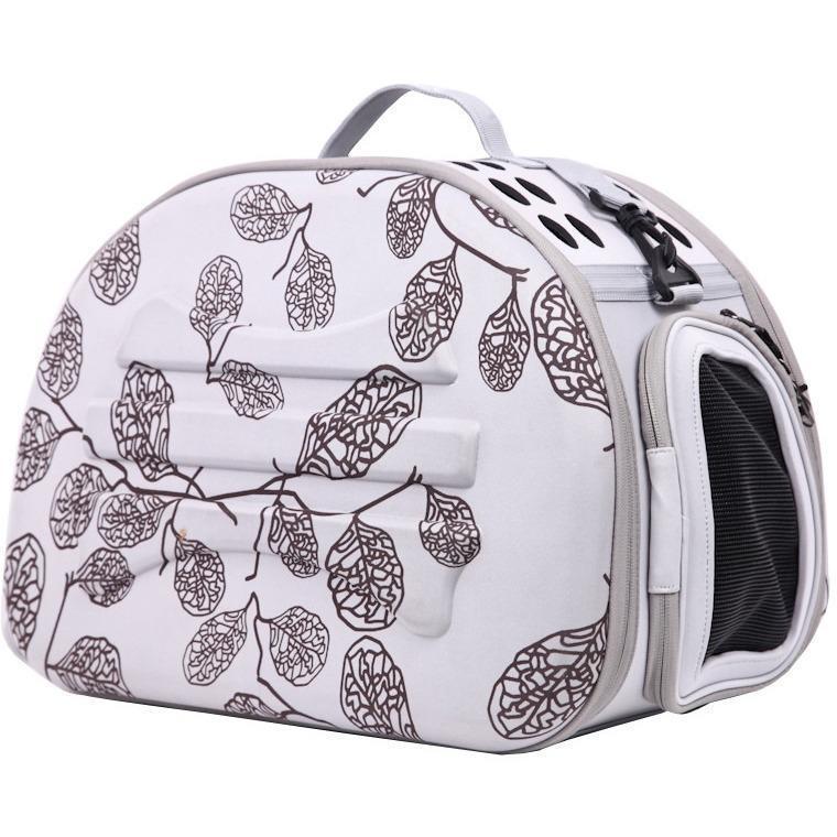 Pet Life ® 'Narrow Shelled' Lightweight Collapsible Military Grade Fashion Designer Travel Pet Dog Carrier Crate - P's One-Stop Shop 