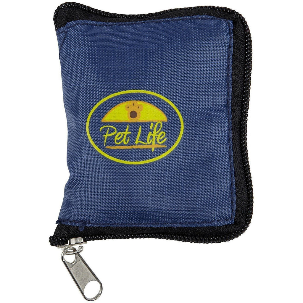 Pet Life ® Wallet Folding Waterproof Zippered Folding Pet Travel Cat and Dog Bowl - P's One-Stop Shop 