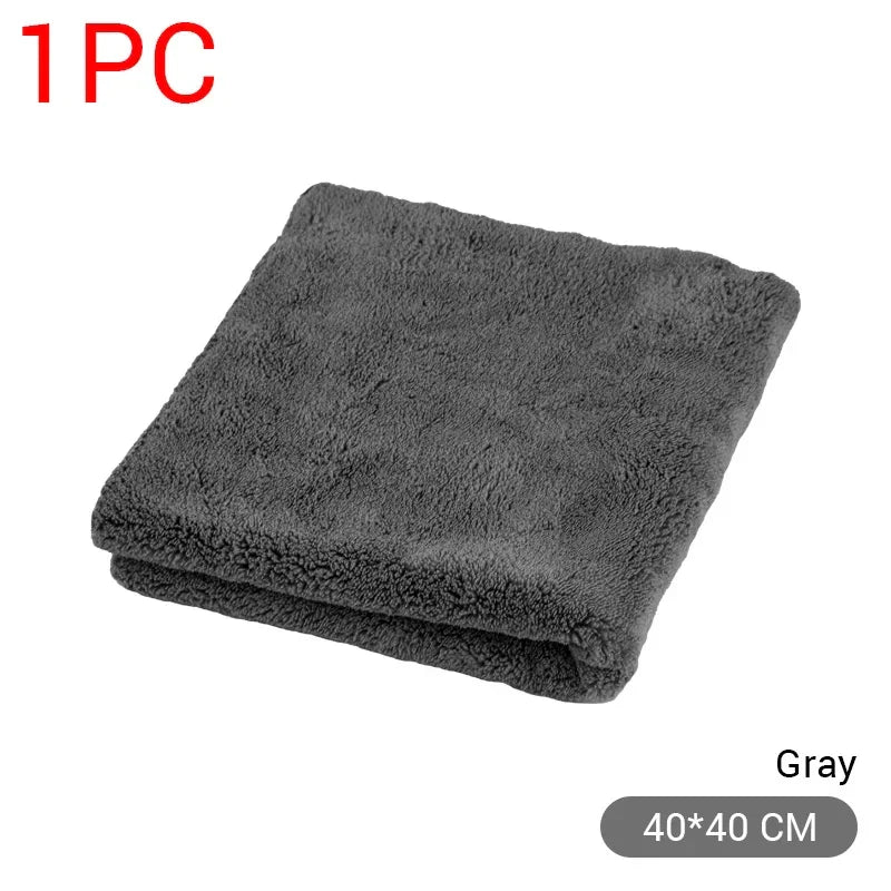 SEAMETAL Microfiber Car Towel Super Absorbency Car Cleaning Care Cloth Auto Towel One-Time Fast Drying for Car Wash Accessories - P's One-Stop Shop 