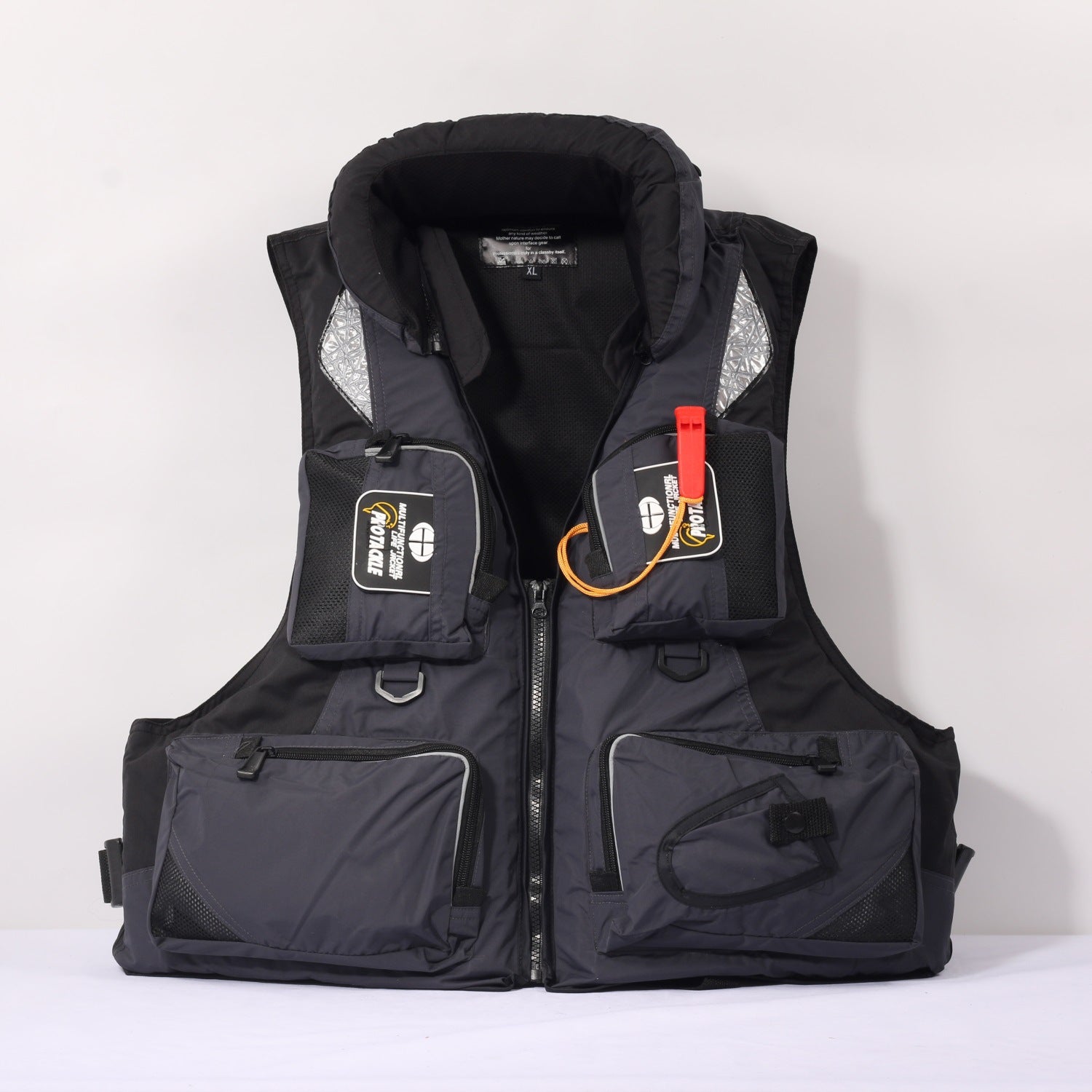 Sea Fishing Life Jacket Rock Fishing Fishing Waistcoat Multi-Function Portable Swimming Large Buoyancy - P's One-Stop Shop 