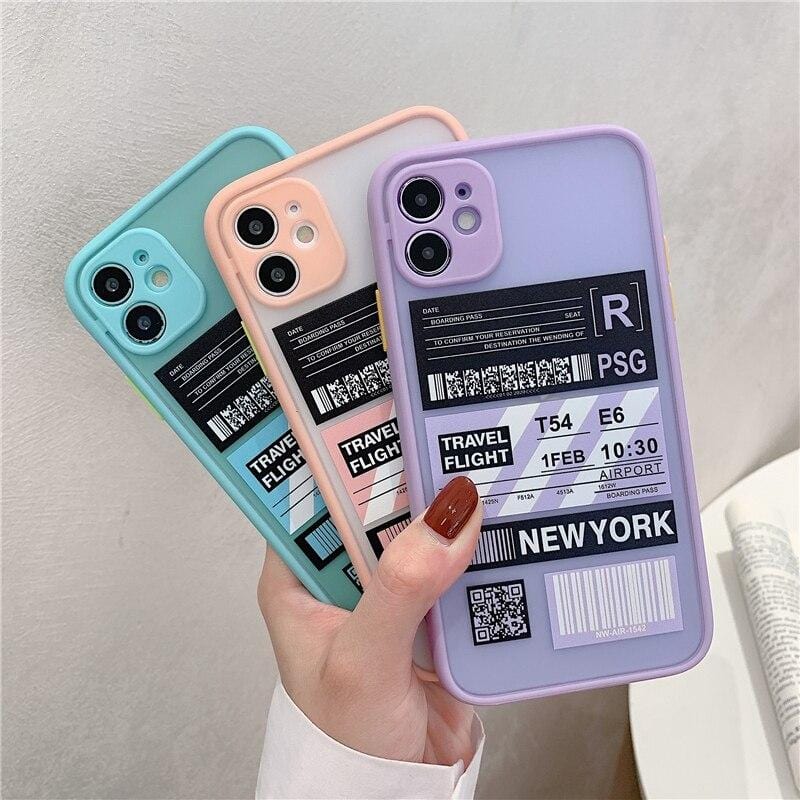 Shockproof Travel Label iPhone Case - P's One-Stop Shop 