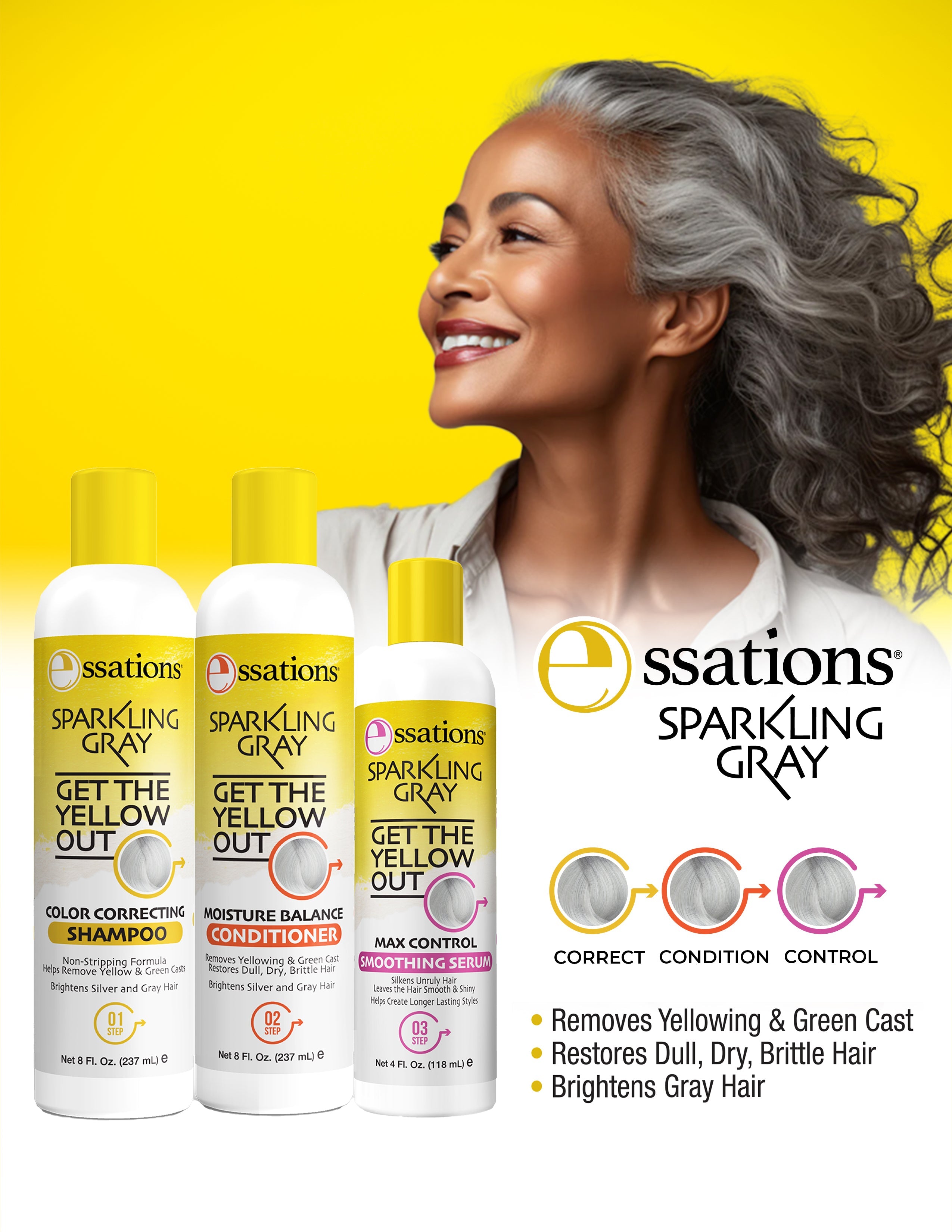 Sparkling Gray Max Control Smoothing Serum by Essations - P's One-Stop Shop 
