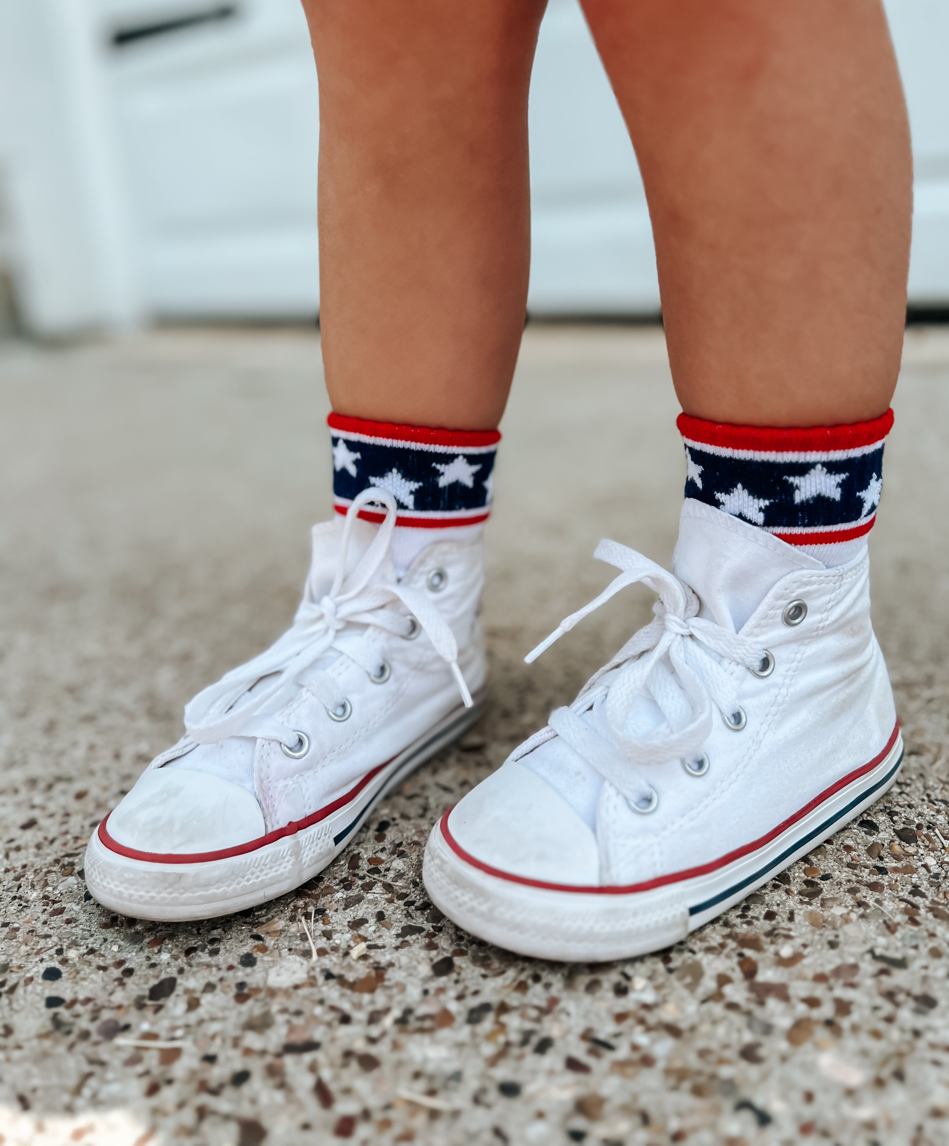 Stars and Stripes 4th of July Socks - Infant, Toddler, Youth & Adult Sizes - P's One-Stop Shop 