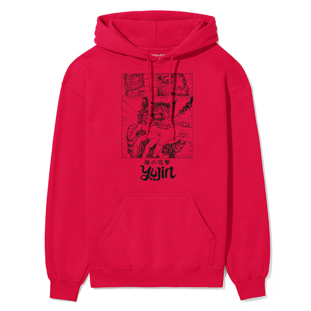 Sudden Attack Cat Hoodie - P's One-Stop Shop 