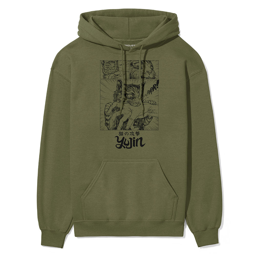 Sudden Attack Cat Hoodie - P's One-Stop Shop 
