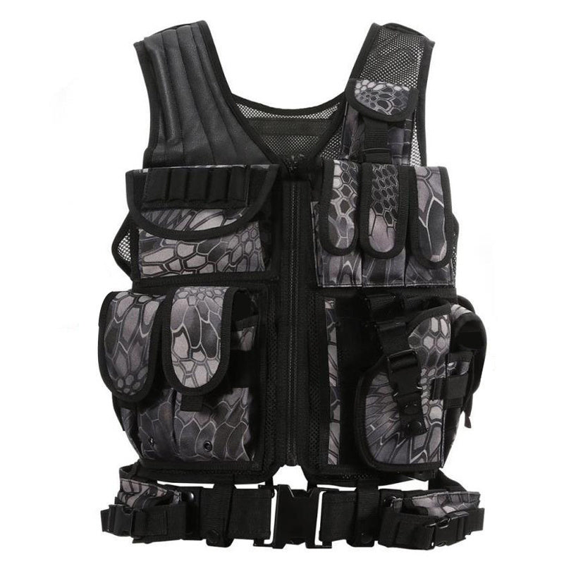 Tactical Vest Military Combat Army Armor Vests Molle Airsoft Plate Carrier Swat Vest Outdoor Hunting Fishing CS Training Vest - P's One-Stop Shop 