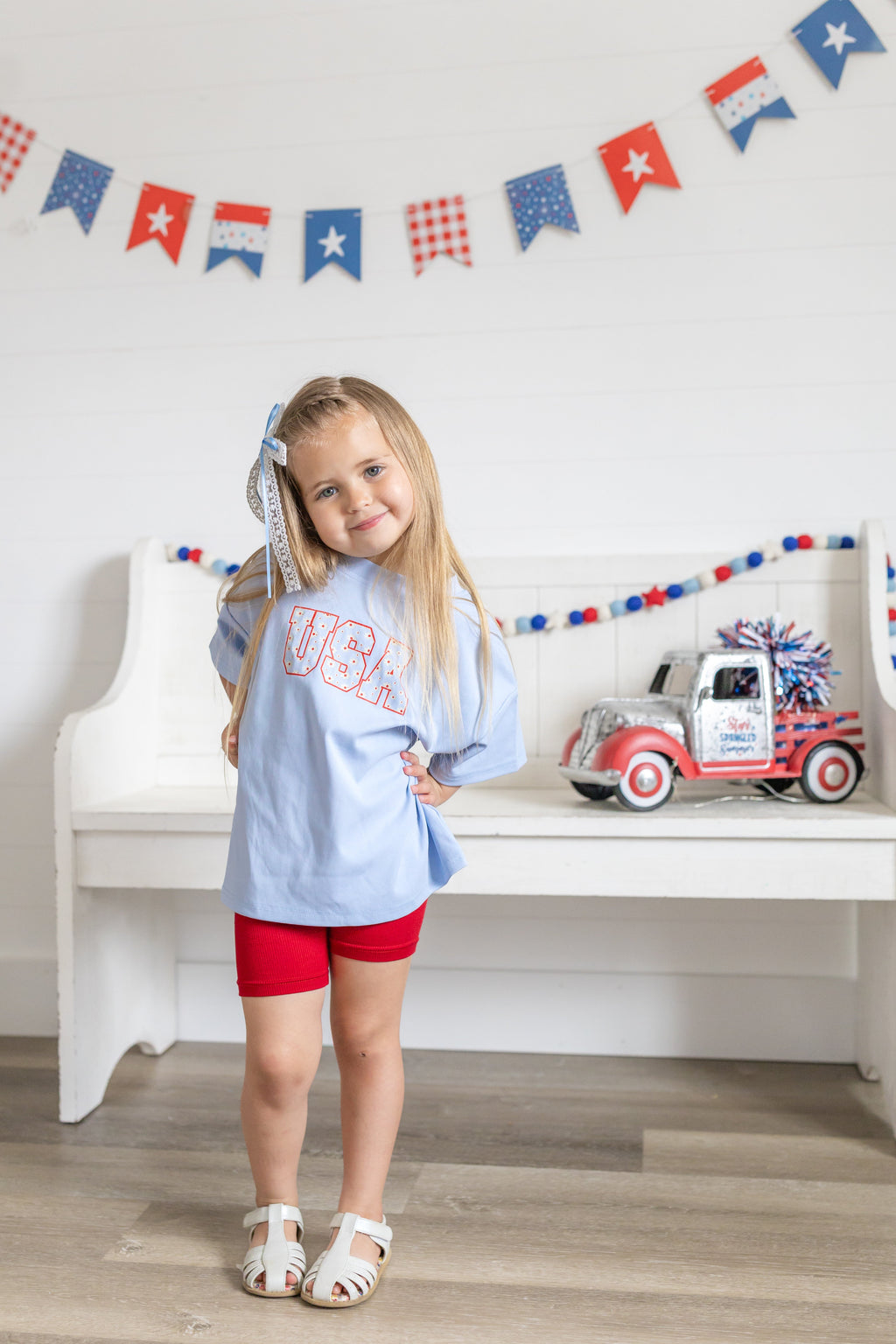 USA Daisy Oversized T-Shirt - P's One-Stop Shop 