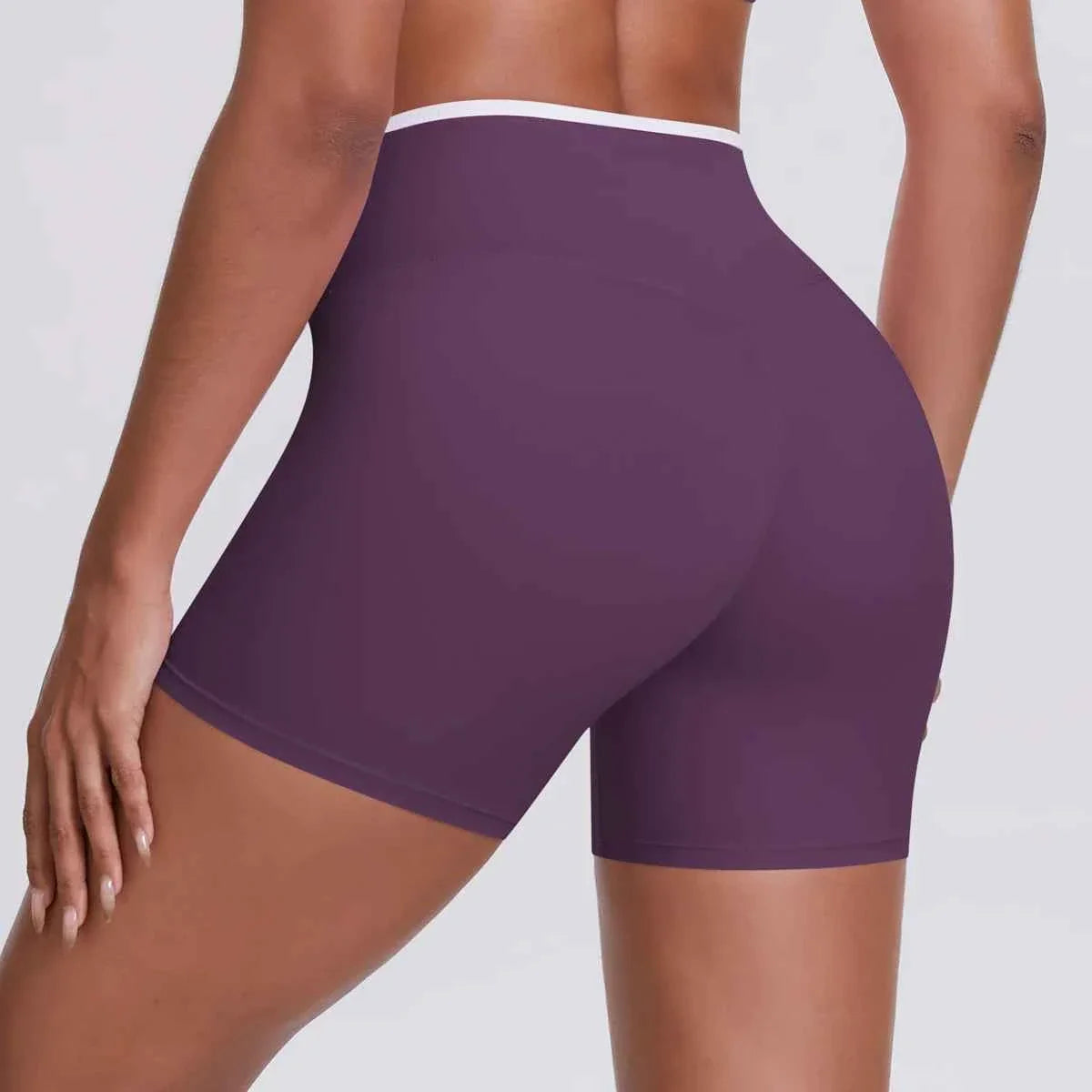 V-Shaped Waist Women's Yoga Fitness Shorts - P's One-Stop Shop 