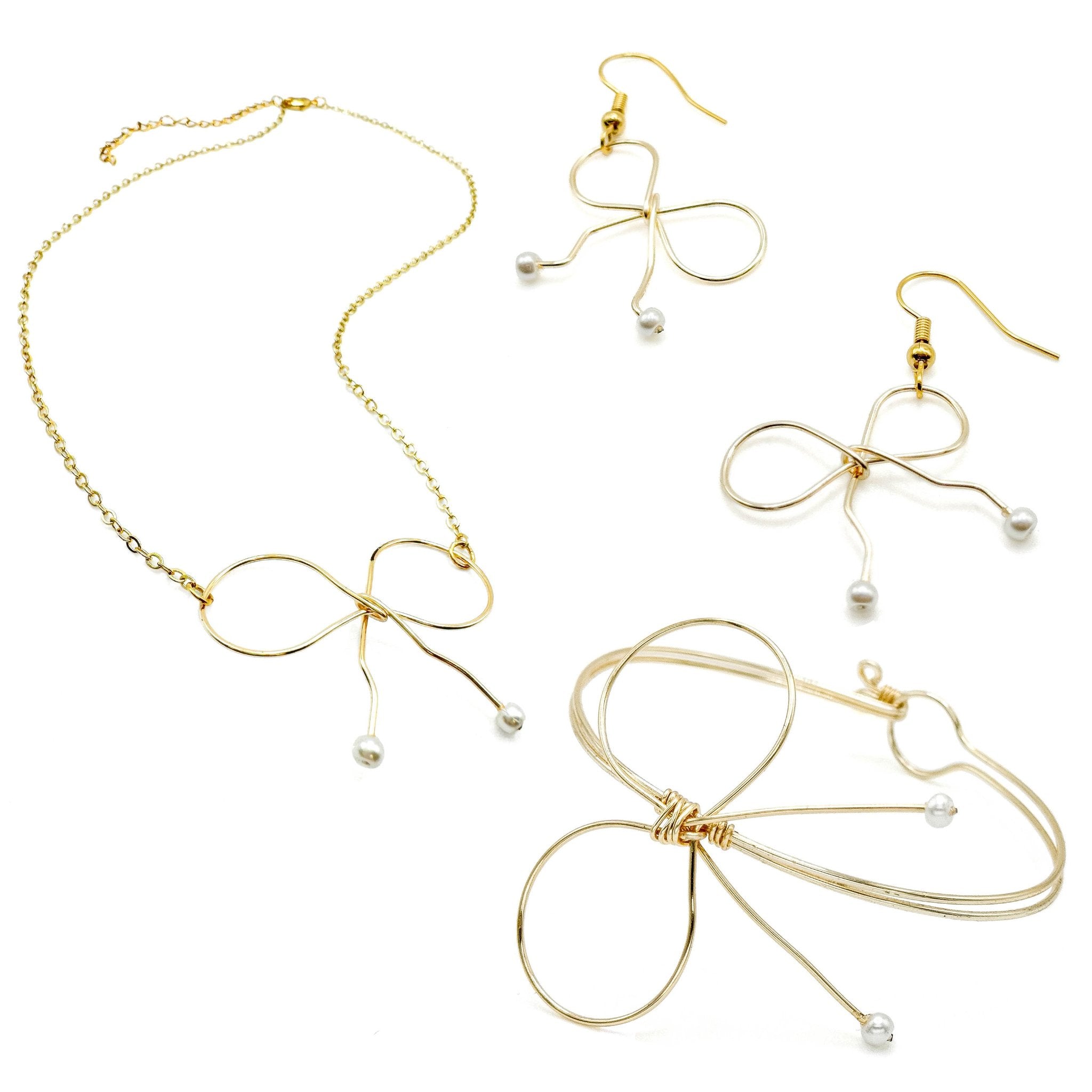 With a Bow necklace - P's One-Stop Shop 