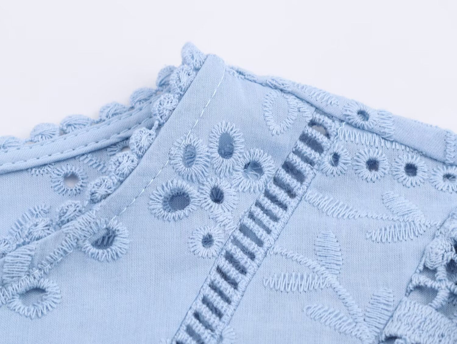 Women Clothing Autumn Hollowed out Embroidered Shirt - P's One-Stop Shop 