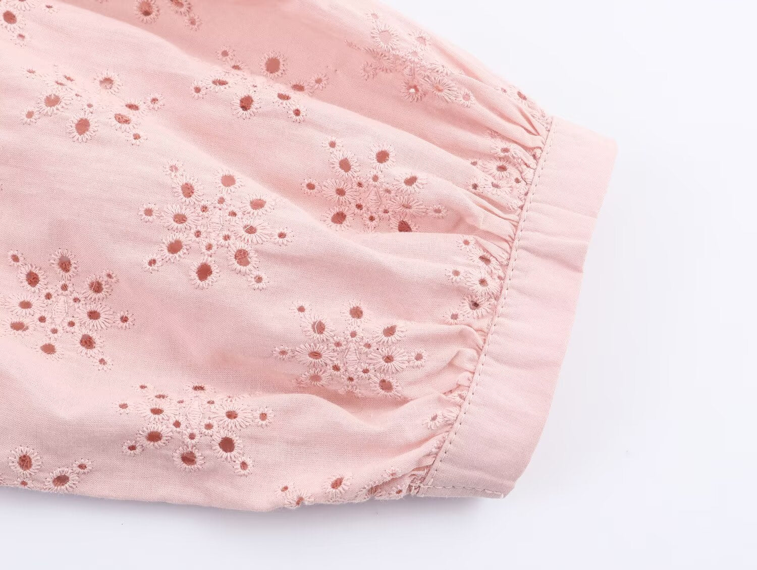 Women Clothing Casual Hollow Out Cutout Embroidered Shirt - P's One-Stop Shop 