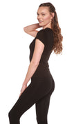 Women's 100% Bamboo Viscose Scoop Neck Short Sleeve T-Shirt - P's One-Stop Shop 