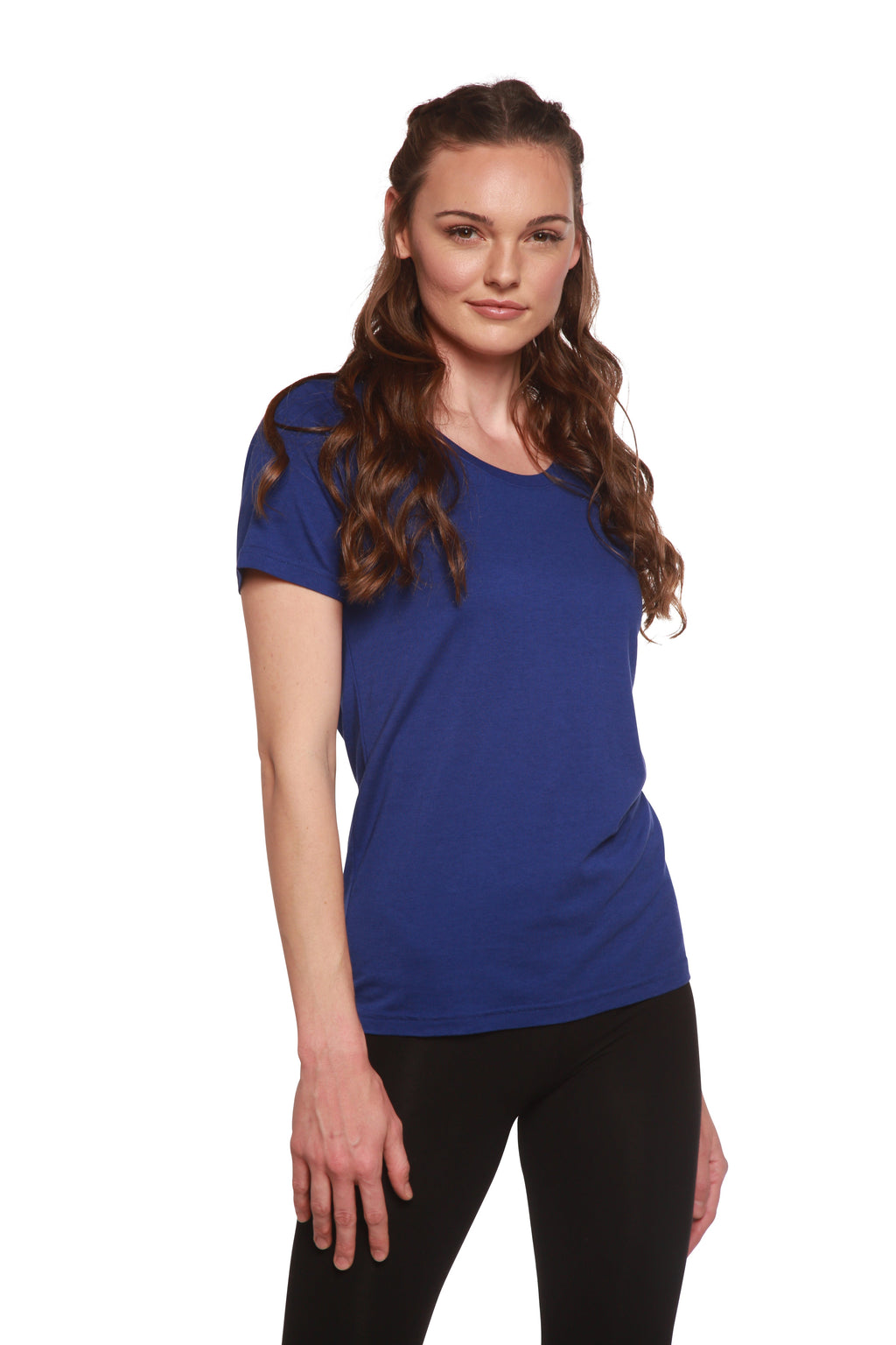 Women's Bamboo/Cotton Short Sleeve Scoop Neck T-Shirt - P's One-Stop Shop 