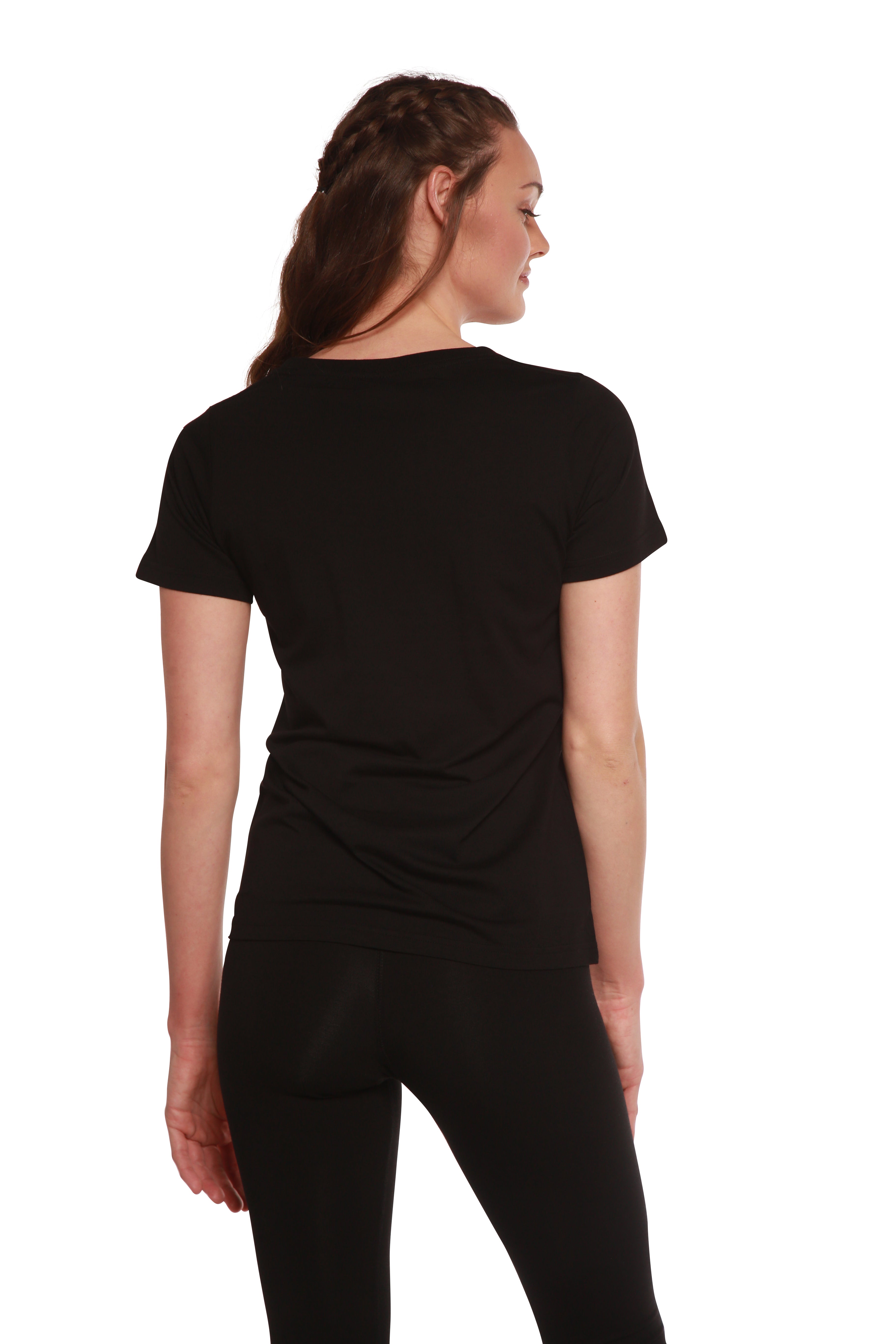 Women's Bamboo/Cotton Short Sleeve Scoop Neck T-Shirt - P's One-Stop Shop 