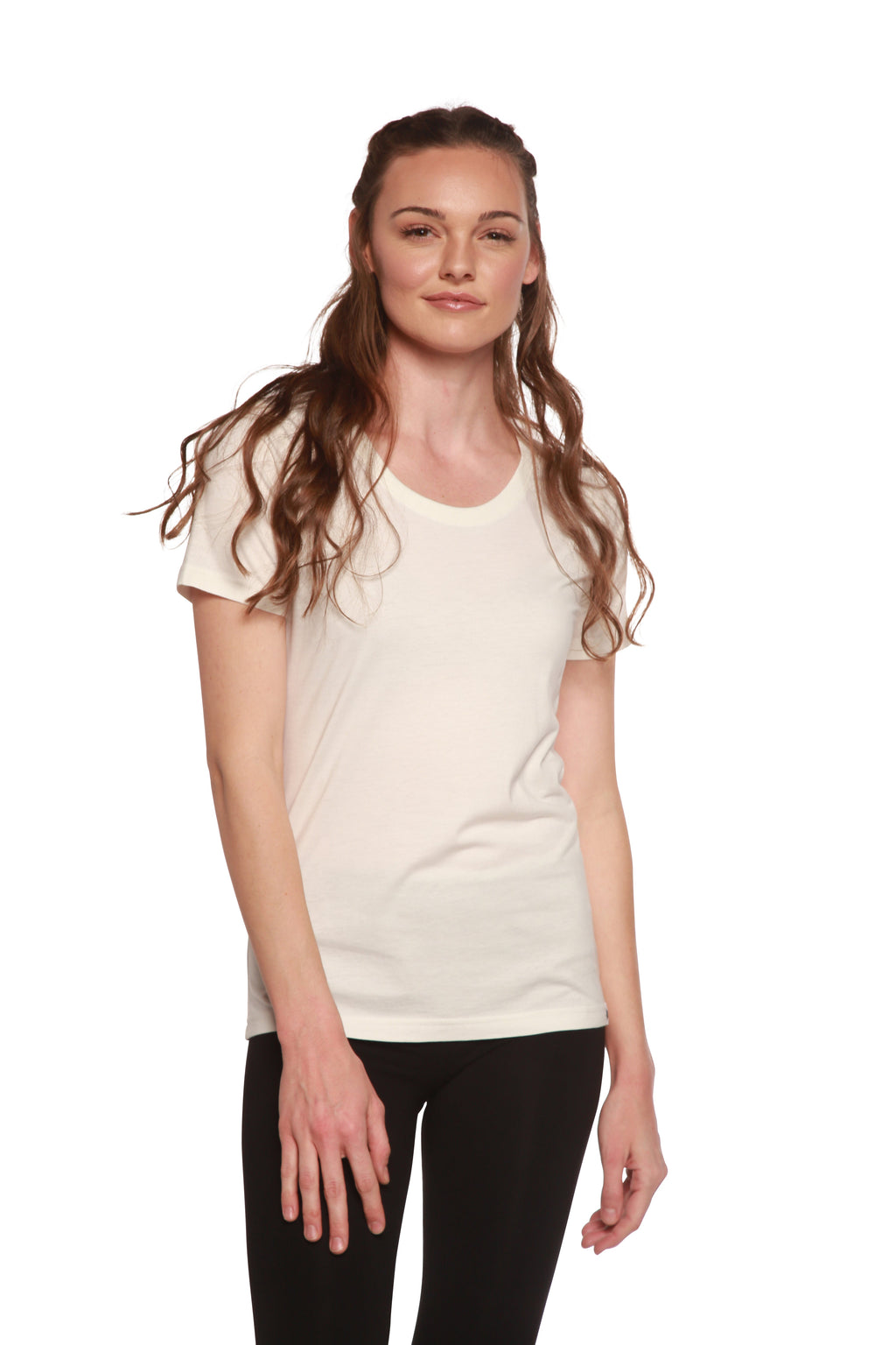 Women's Bamboo/Cotton Short Sleeve Scoop Neck T-Shirt - P's One-Stop Shop 