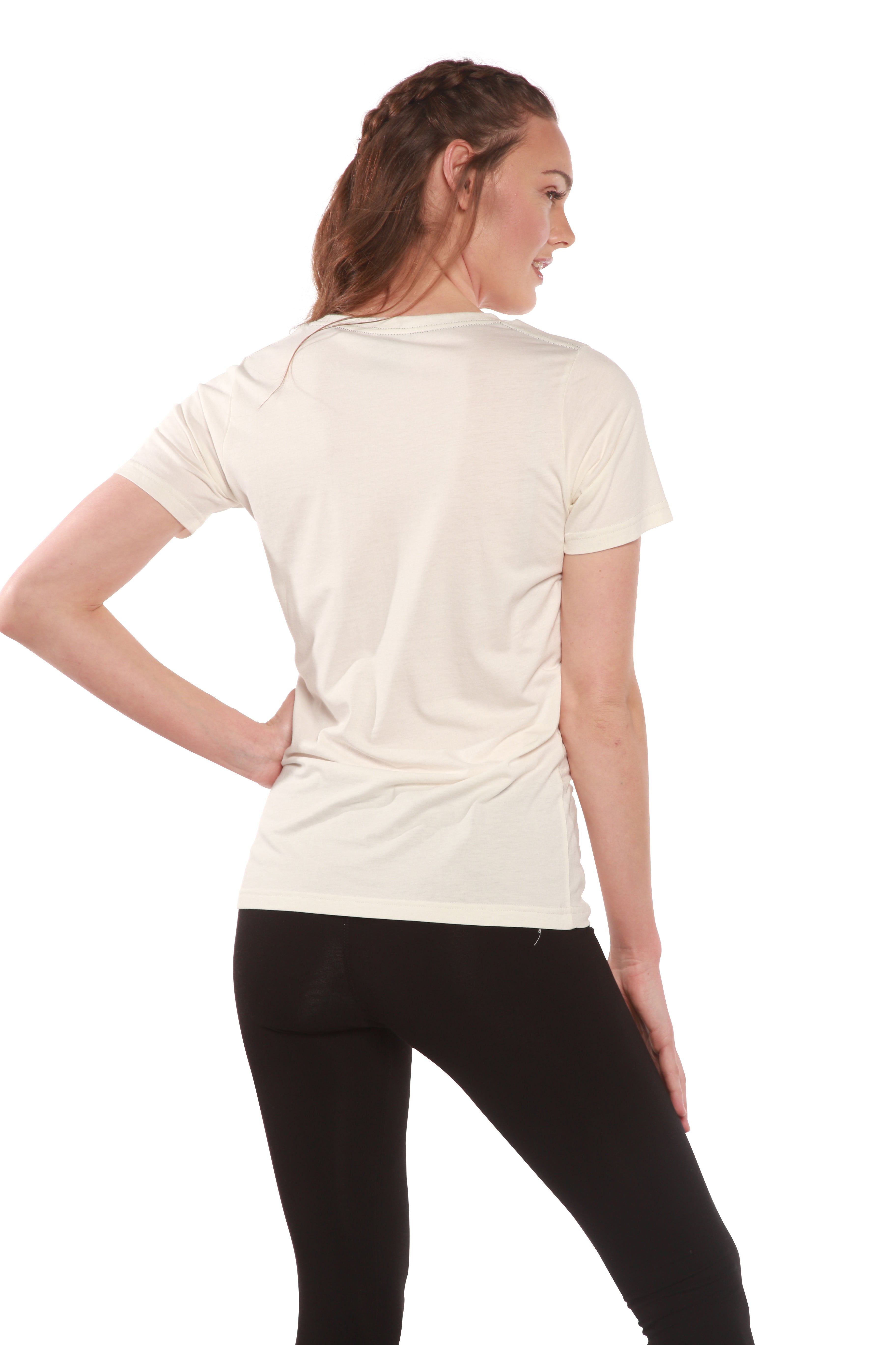 Women's Bamboo/Cotton Short Sleeve Scoop Neck T-Shirt - P's One-Stop Shop 